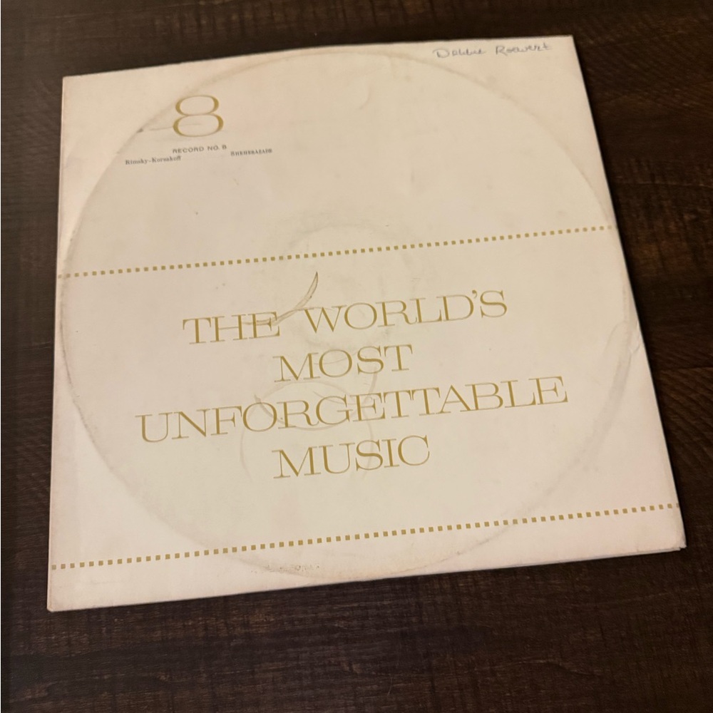 The World's Most Unforgettable Music Vinyl Record